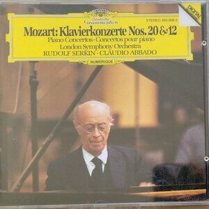 Music CD - Mozart: Piano Concerto No. 20 and No. 12, 1982